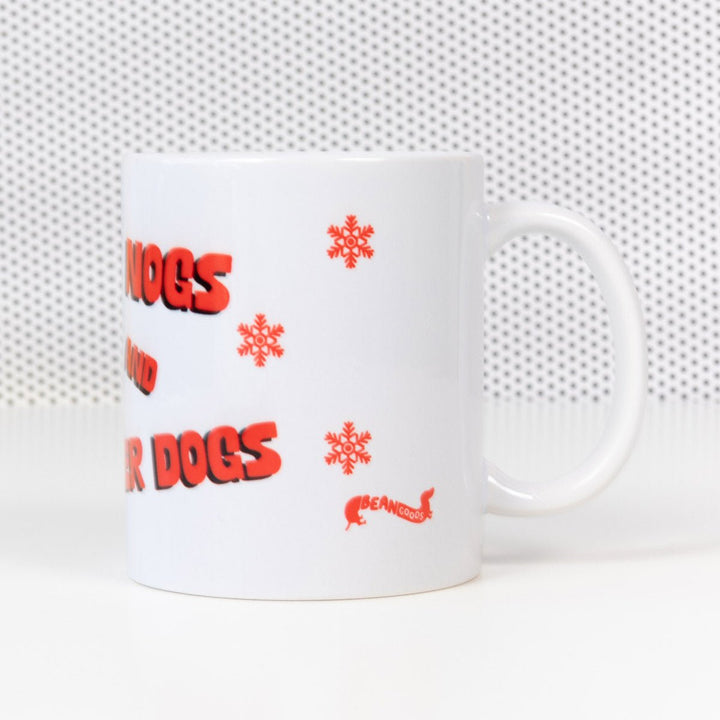 egg nogs and wiener dogs mug - bean goods