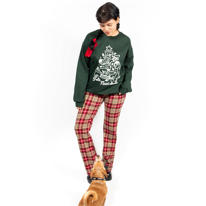 feliz navi-dachs unisex crew sweatshirt | spruce - bean goods