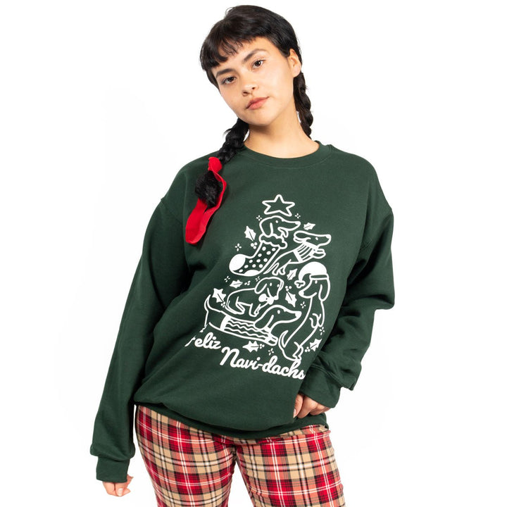 feliz navi-dachs unisex crew sweatshirt | spruce - bean goods