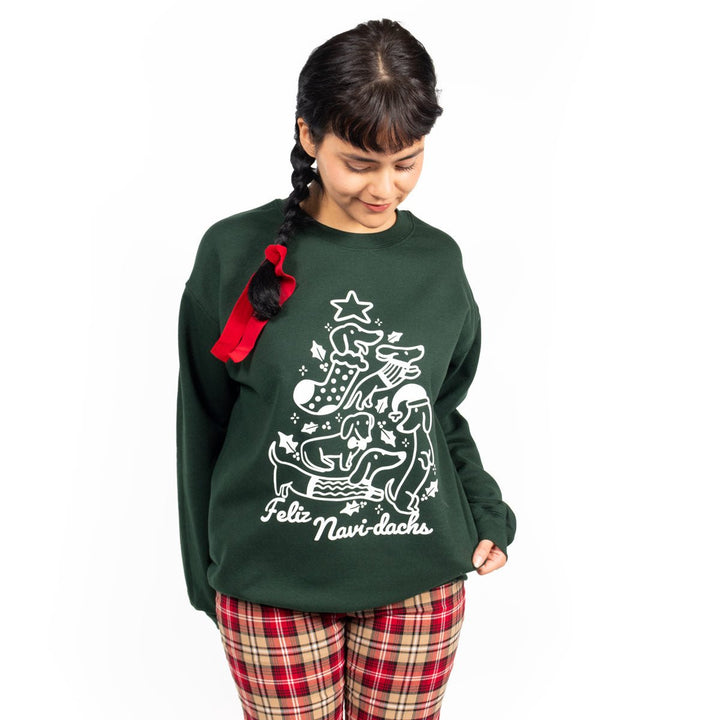 feliz navi-dachs unisex crew sweatshirt | spruce - bean goods