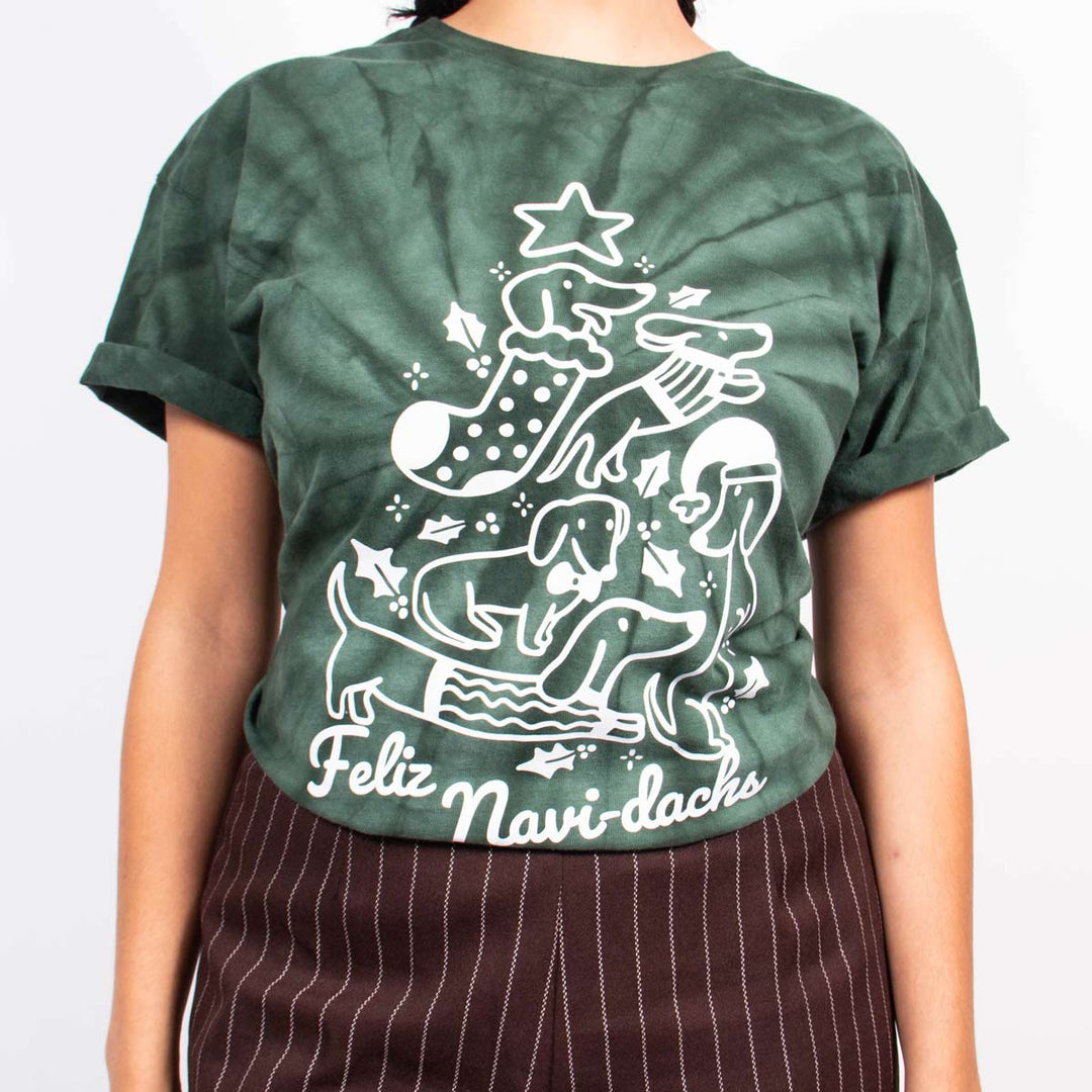 feliz navi-dachs unisex tee | tie-dye - bean goods