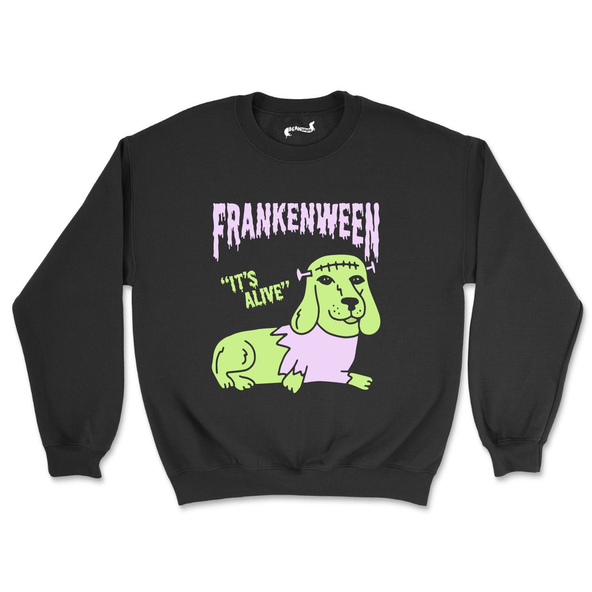 frankenween unisex crew sweatshirt | black - bean goods