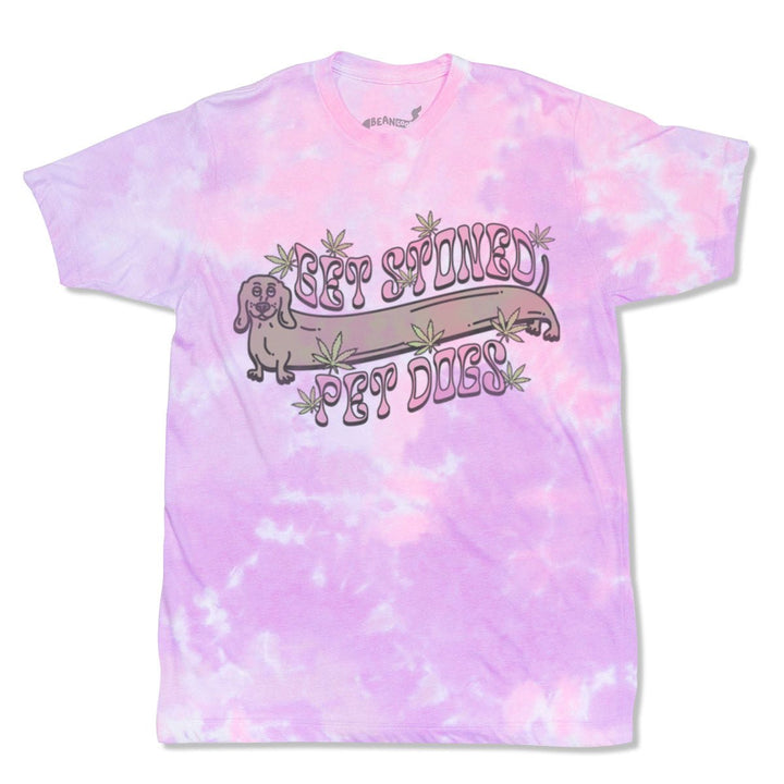 get stoned, pet dogs unisex tee | tie-dye - bean goods