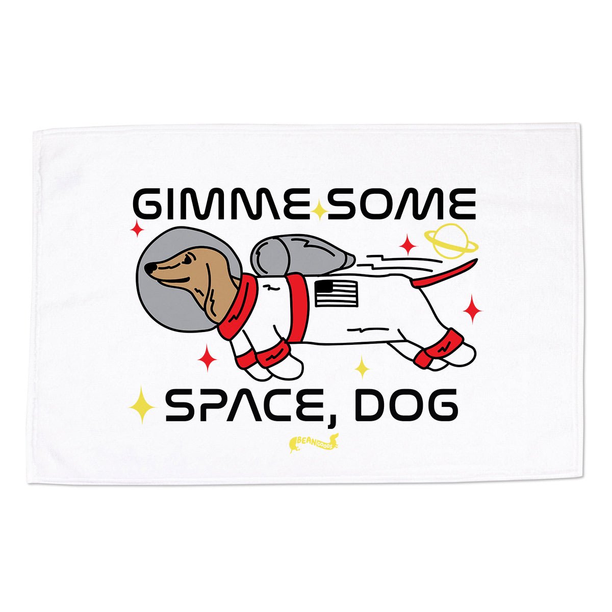 gimme some space hand towel - bean goods