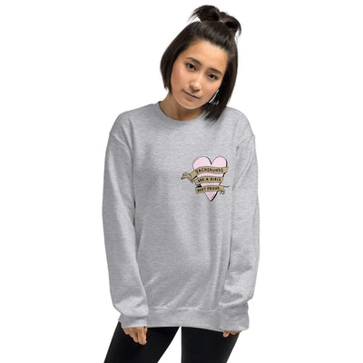 girl's best friend unisex crew sweatshirt - BeanGoods