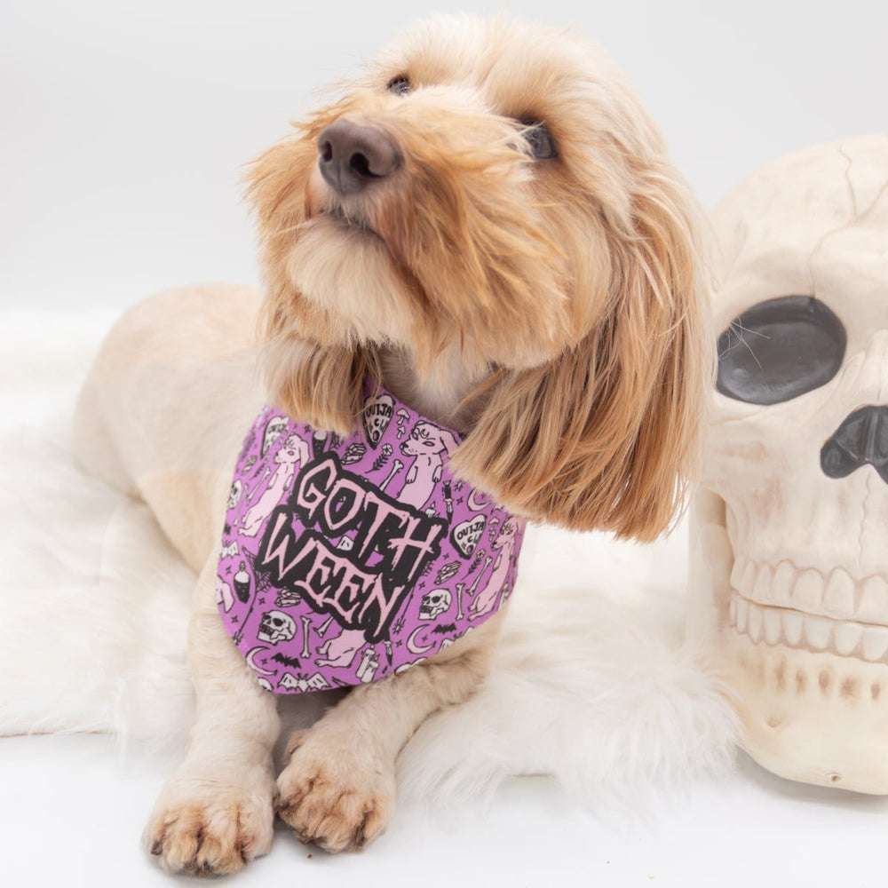 goth ween dog bandana - bean goods