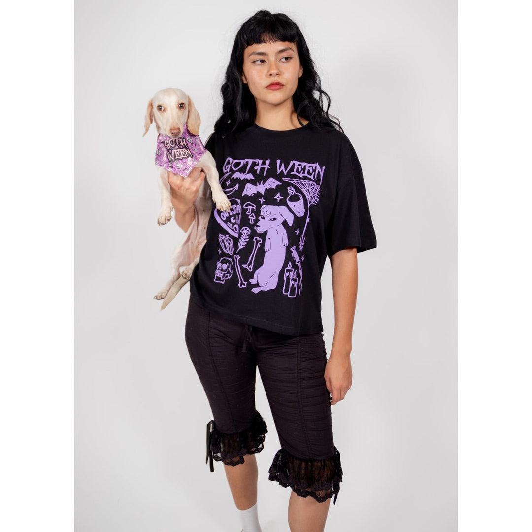 goth ween womens boxy tee - bean goods