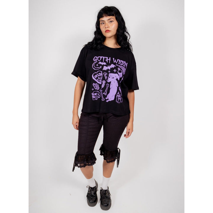 goth ween womens boxy tee - bean goods