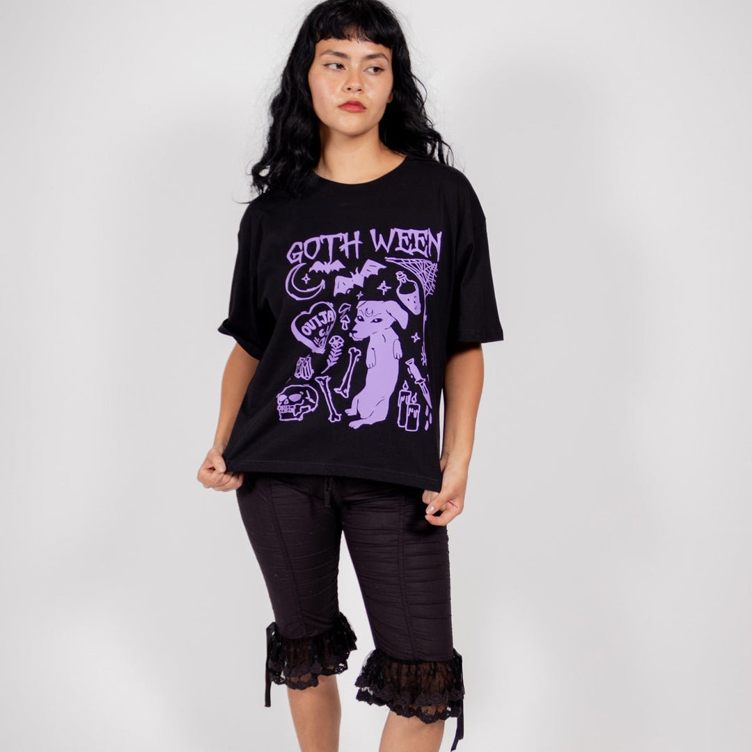 goth ween womens boxy tee - bean goods