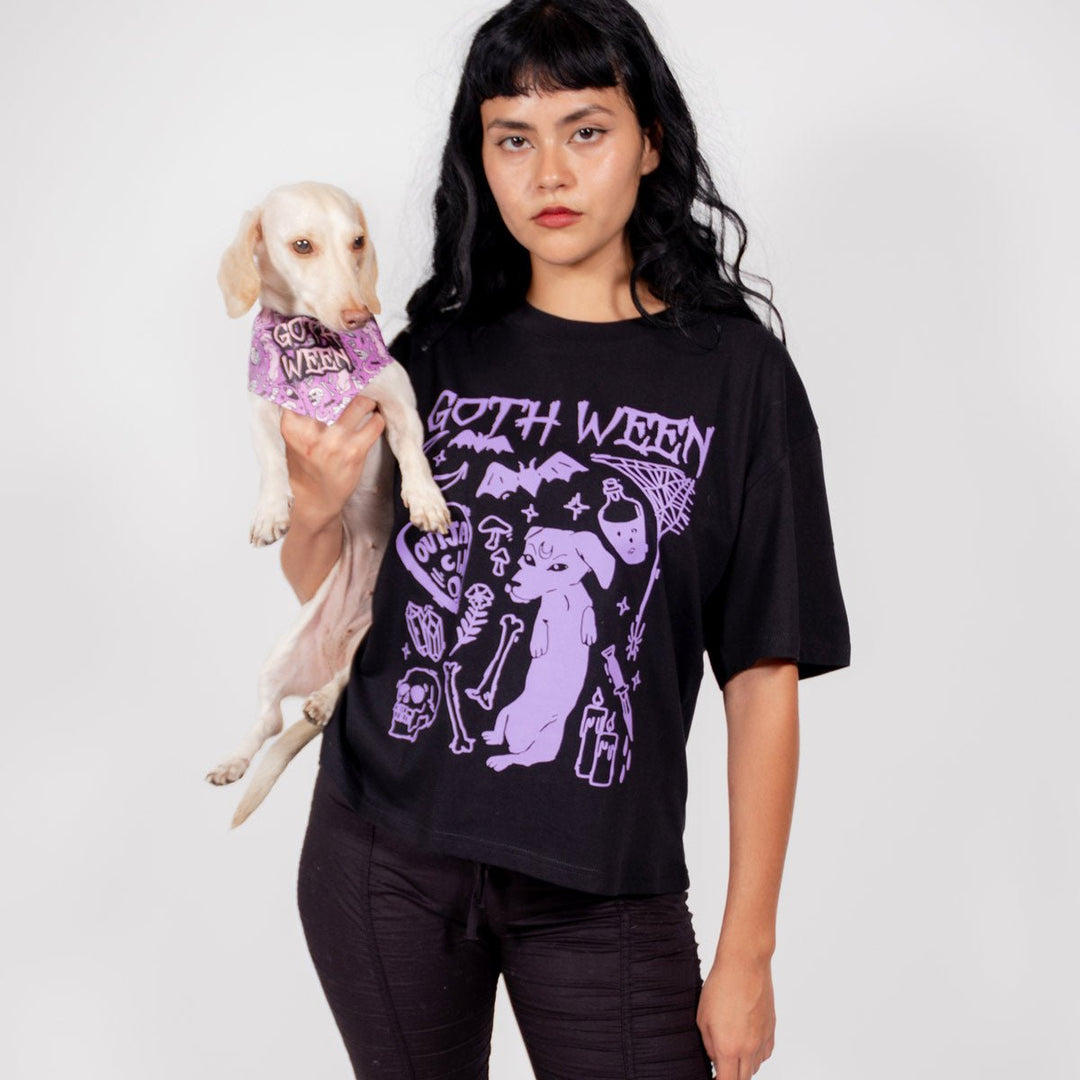 goth ween womens boxy tee - bean goods