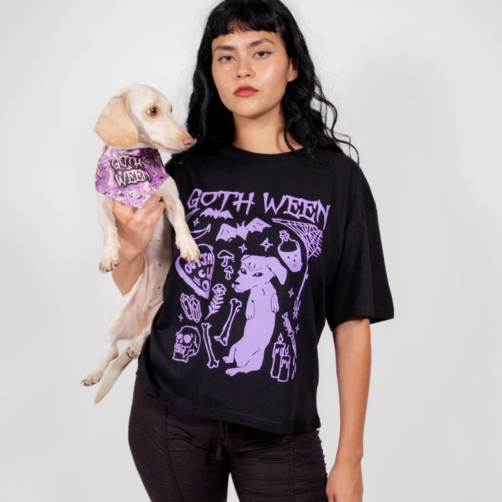 goth ween womens boxy tee - bean goods