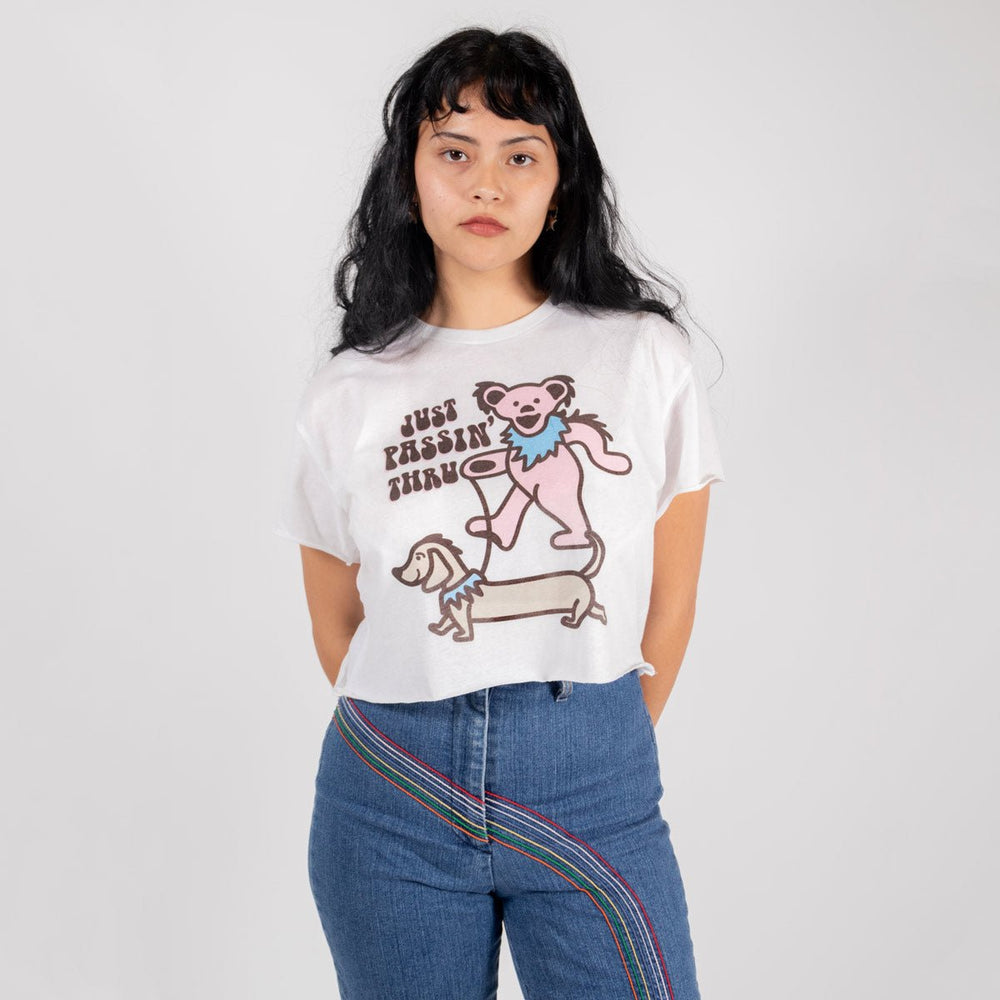 grateful ween cropped tee - bean goods