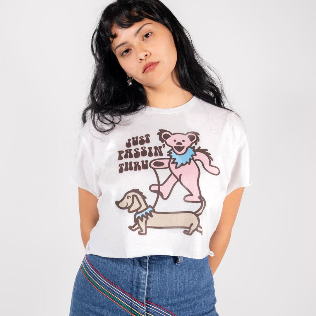 grateful ween cropped tee - bean goods