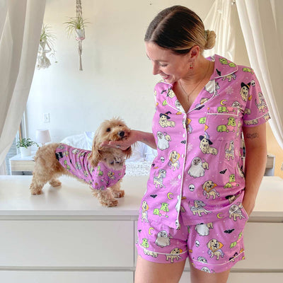 halloweenie doggo tee - bean goods
