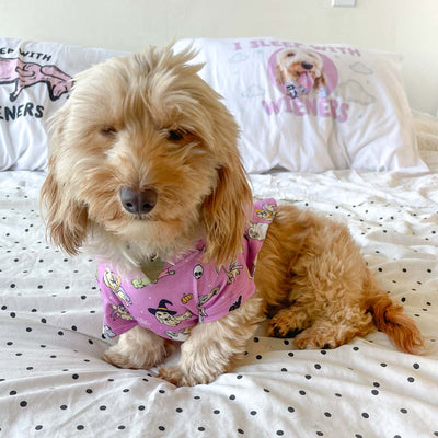 halloweenie doggo tee - bean goods