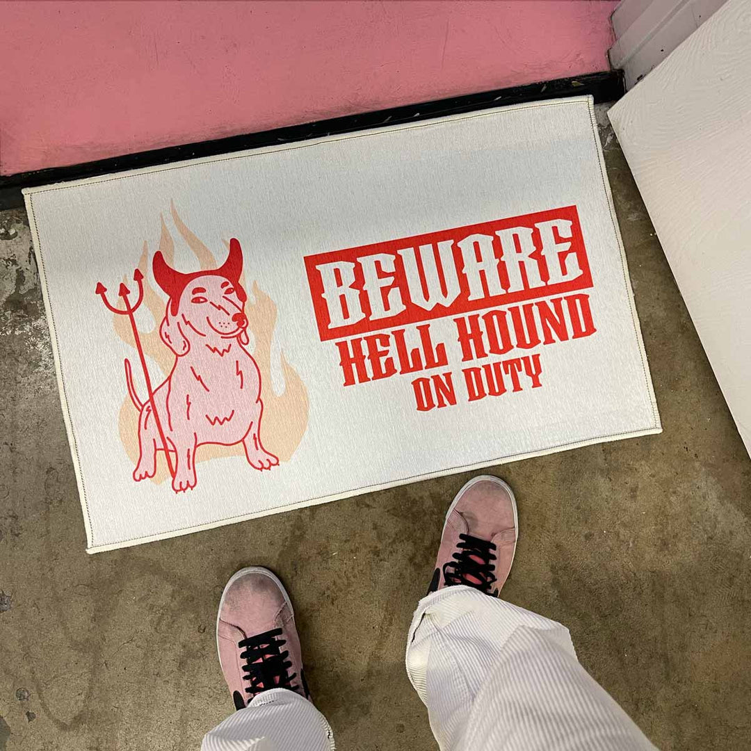 hell hound door mat - bean goods