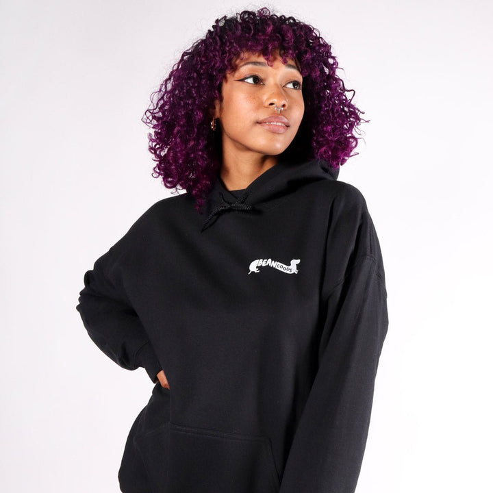 hogs & dogs unisex hoodie | black - bean goods