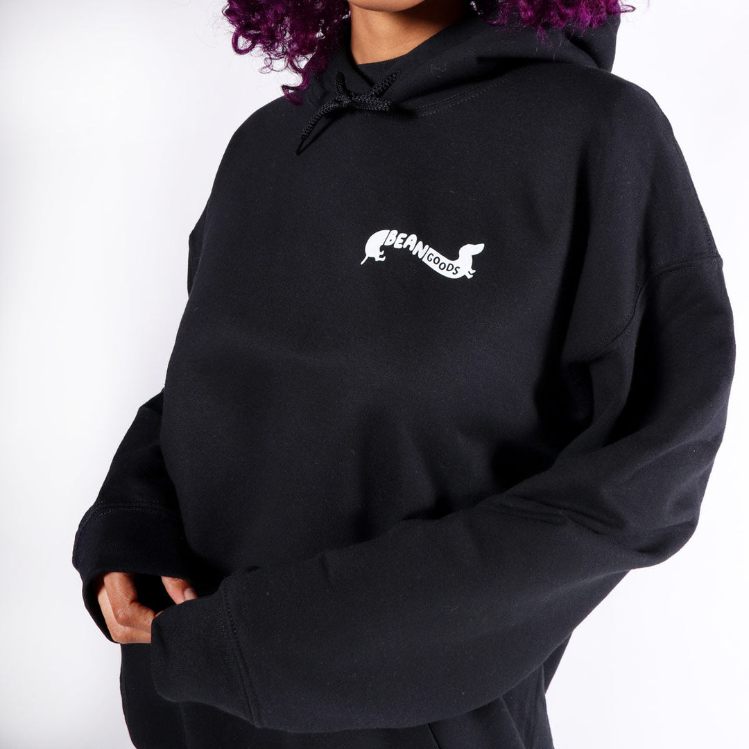 hogs & dogs unisex hoodie | black - bean goods