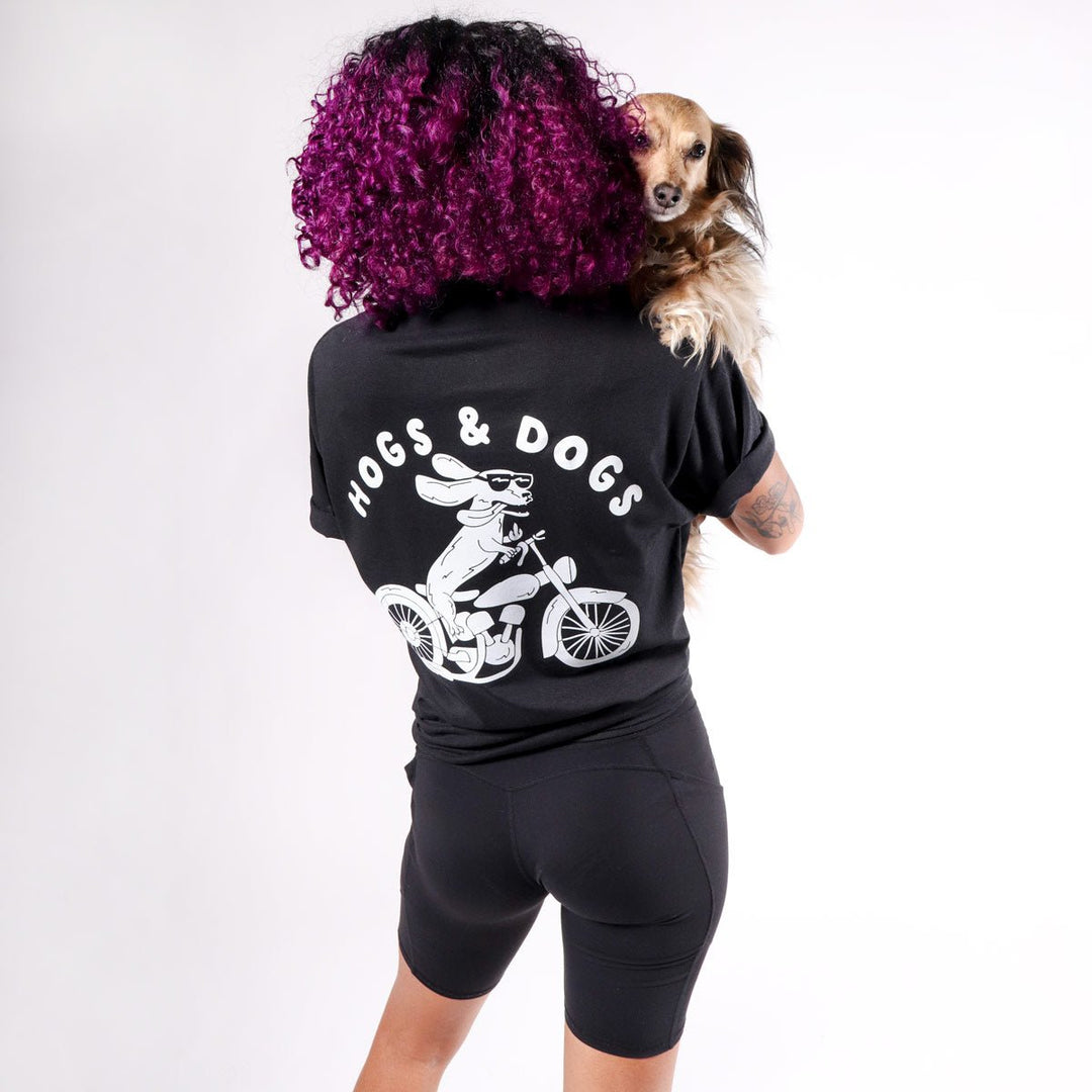 hogs & dogs unisex tee | black - bean goods