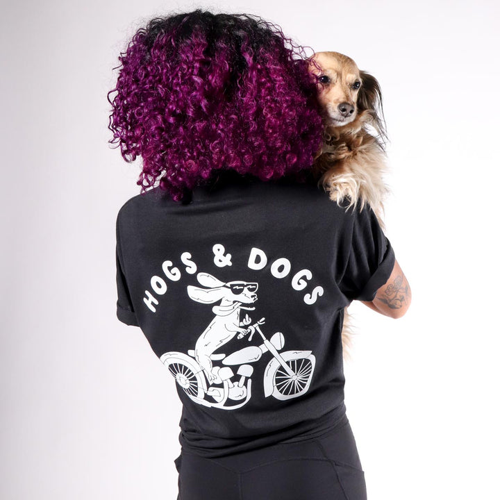 hogs & dogs unisex tee | black - bean goods