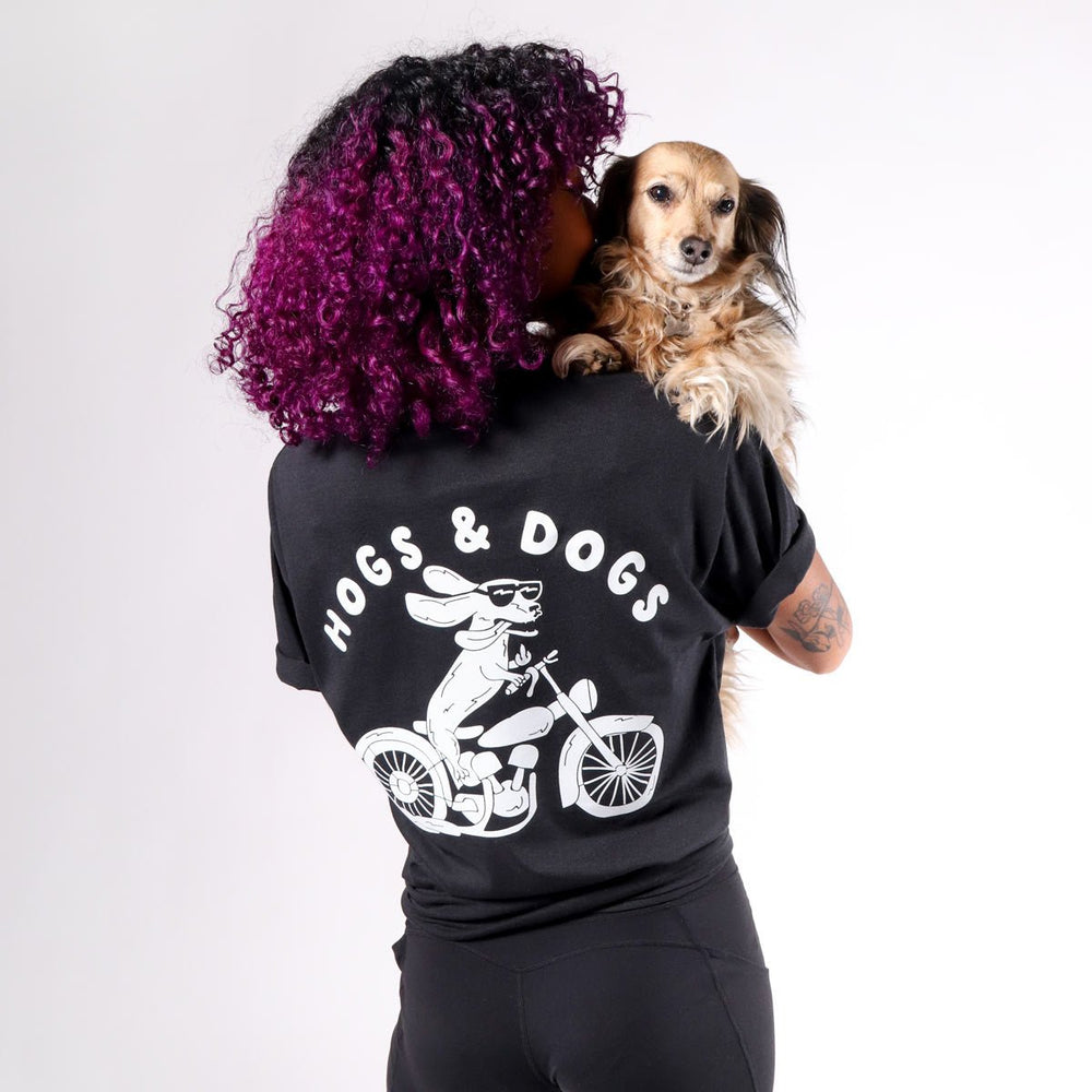 hogs & dogs unisex tee | black - bean goods