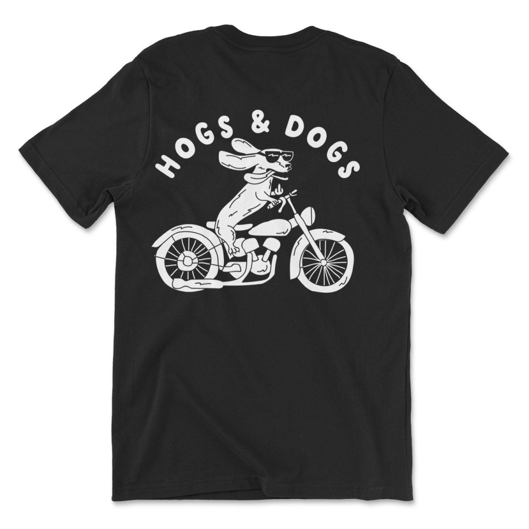 hogs & dogs unisex tee | black - bean goods