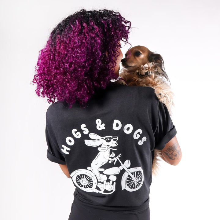 hogs & dogs unisex tee | black - bean goods