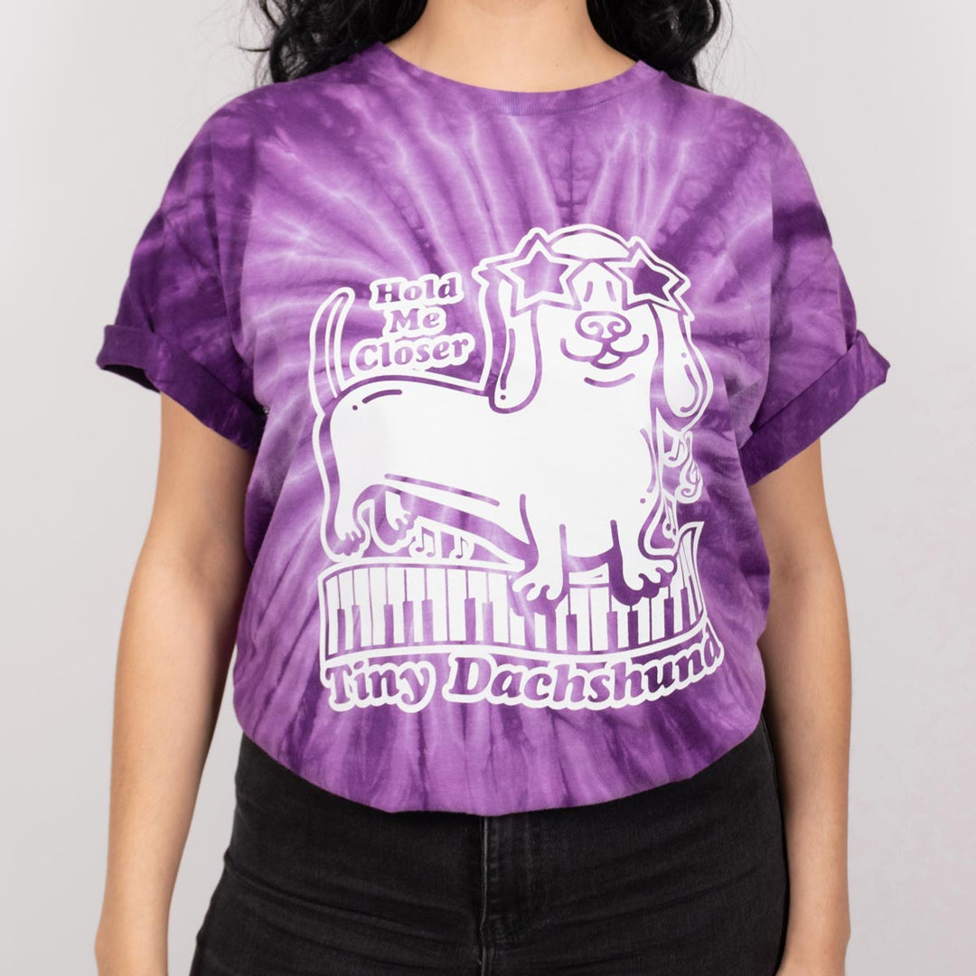 hold me closer tiny dachshund unisex tee | tie-dye - bean goods