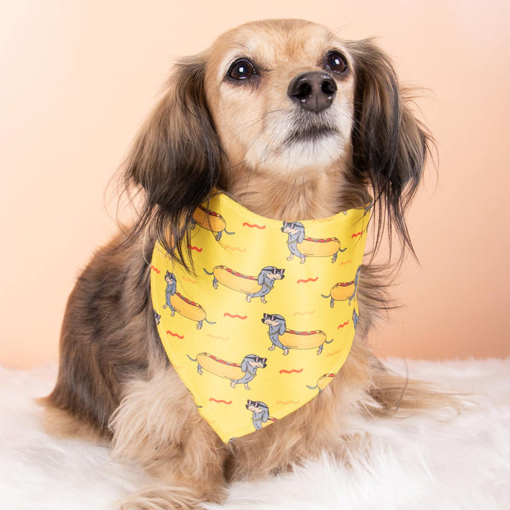 hot dog dog bandana - bean goods