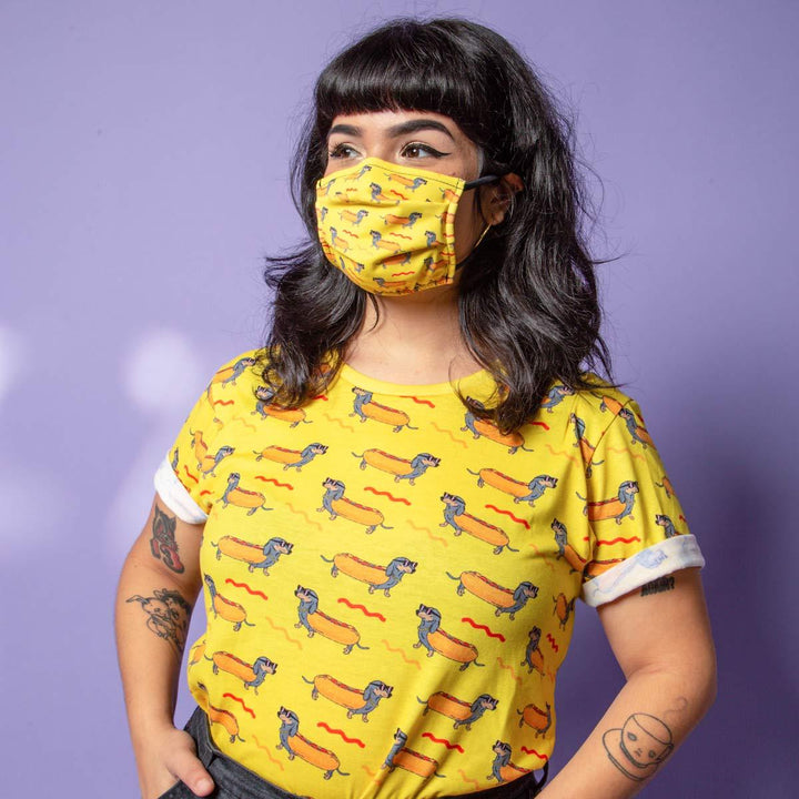 hot dog print unisex tee - BeanGoods