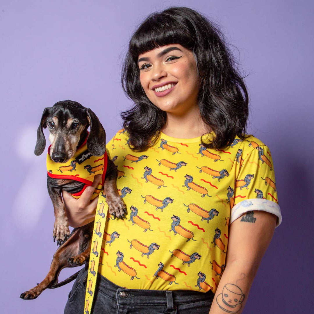 hot dog print unisex tee - BeanGoods