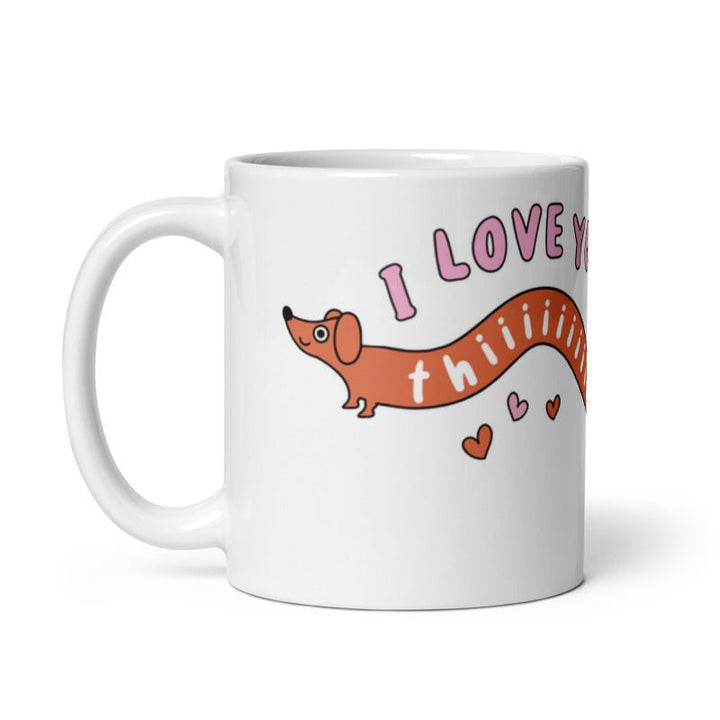 i love you thiiiiiis much mug - bean goods