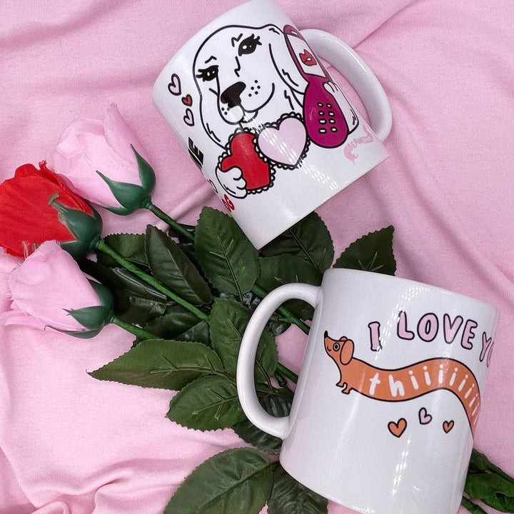 i love you thiiiiiis much mug - bean goods