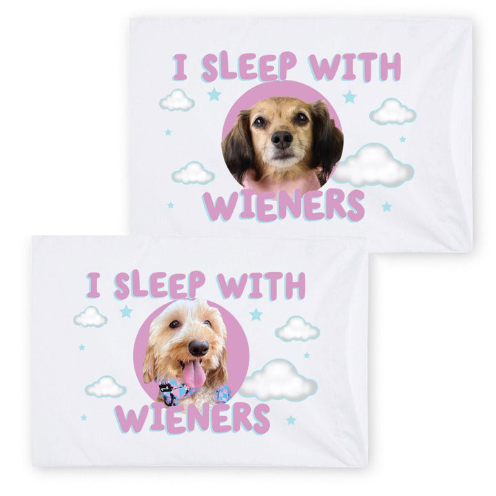 i sleep with wieners custom pillow case - bean goods