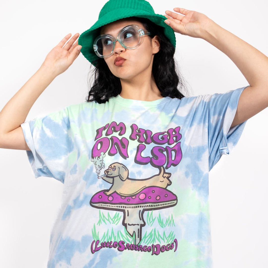 i'm high on LSD unisex tee | tie-dye - bean goods