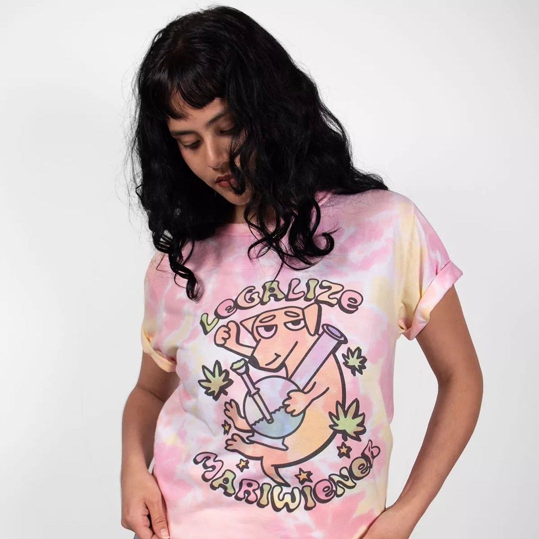 legalize mariwiener unisex tee | tie-dye - bean goods