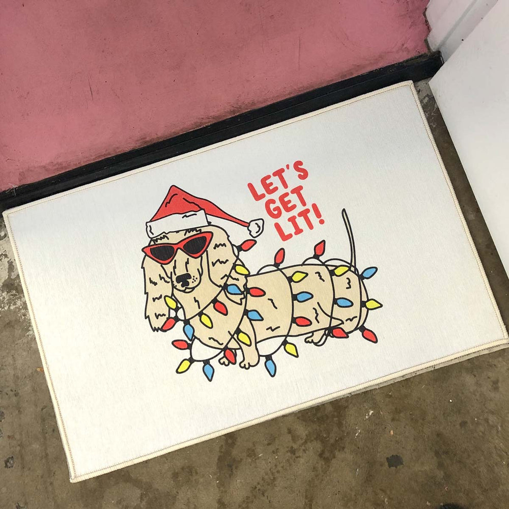 let's get lit door mat - bean goods