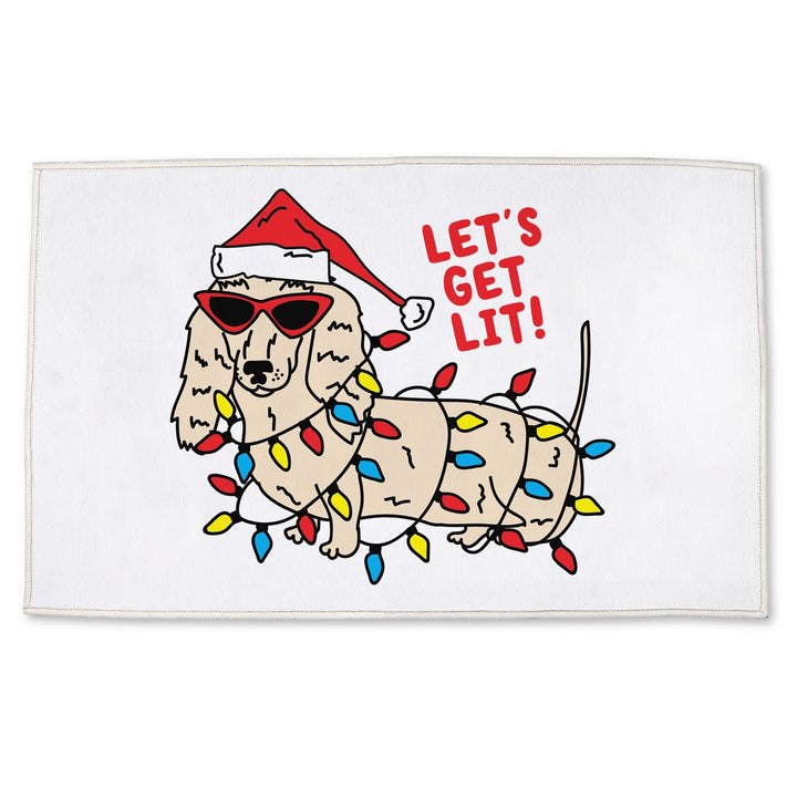 let's get lit door mat - bean goods