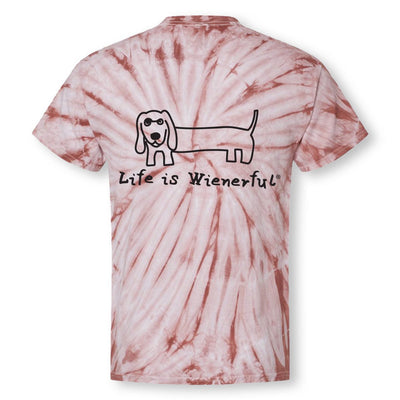 life is wienerful unisex tee | copper tie-dye - bean goods