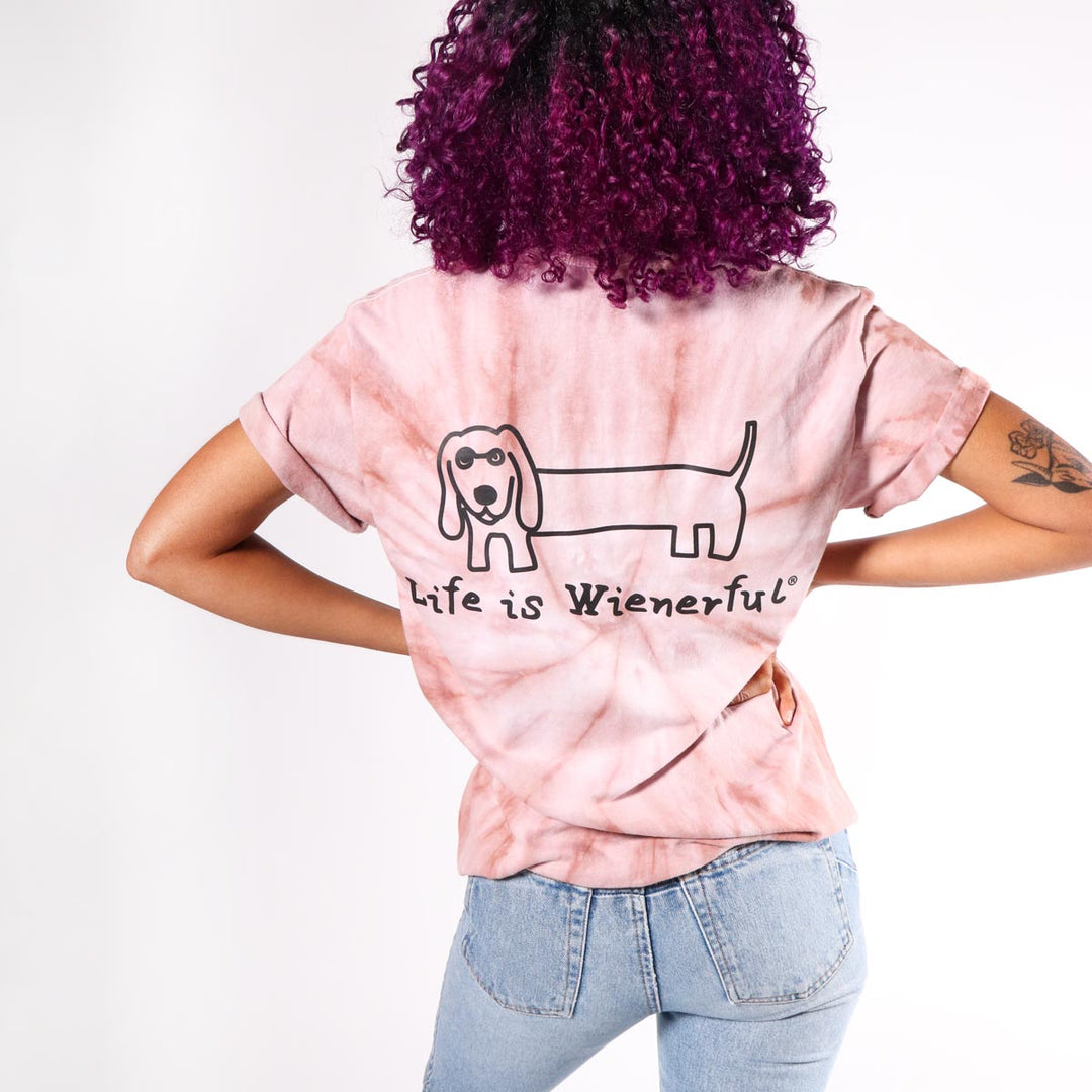 life is wienerful unisex tee | copper tie-dye - bean goods