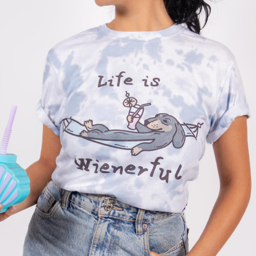 life is wienerful unisex tee | tie-dye - bean goods