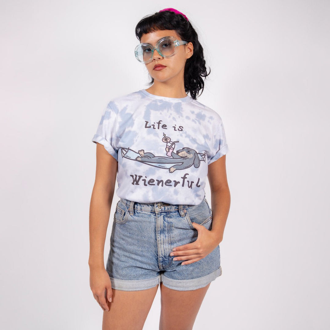 life is wienerful unisex tee | tie-dye - bean goods