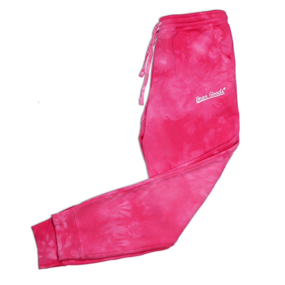 *limited edition* bean goods unisex fleece sweatpants | pink tie-dye - BeanGoods