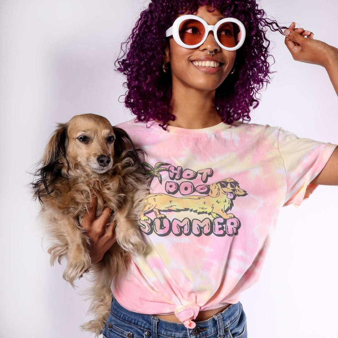 *limited edition* hot dog summer unisex tee (tie dye) - bean goods