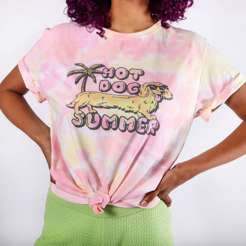 *limited edition* hot dog summer unisex tee (tie dye) - bean goods