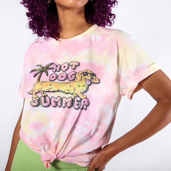 *limited edition* hot dog summer unisex tee (tie dye) - bean goods