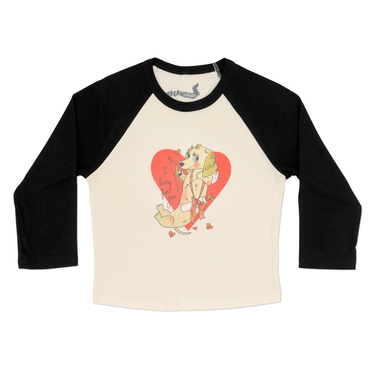 long for you cropped baseball tee - bean goods