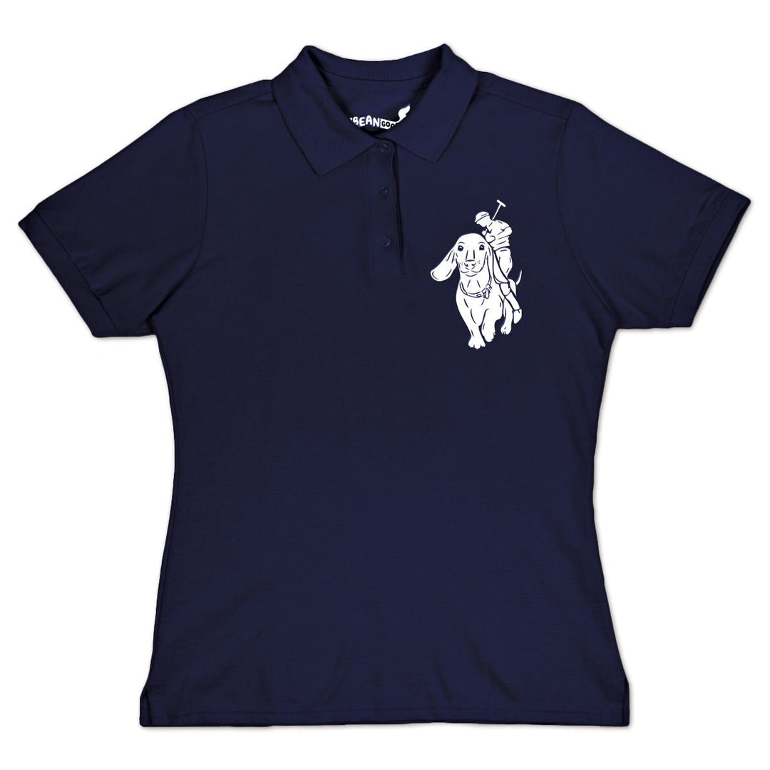 long & low polo women’s polo | navy - bean goods