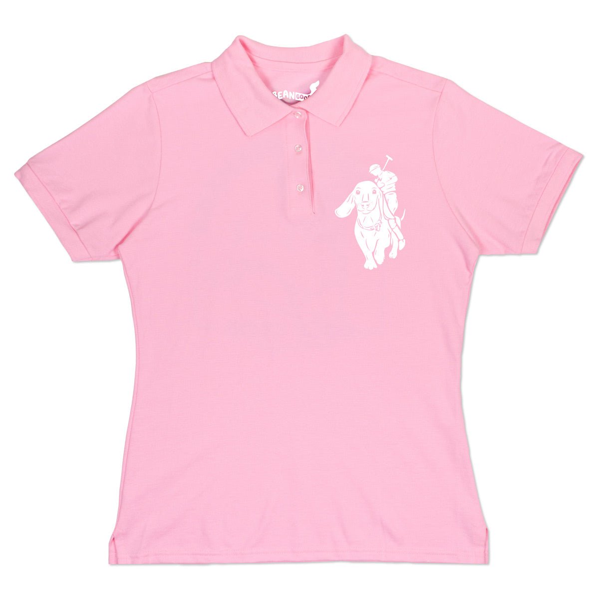 long & low polo women’s polo | pink - bean goods