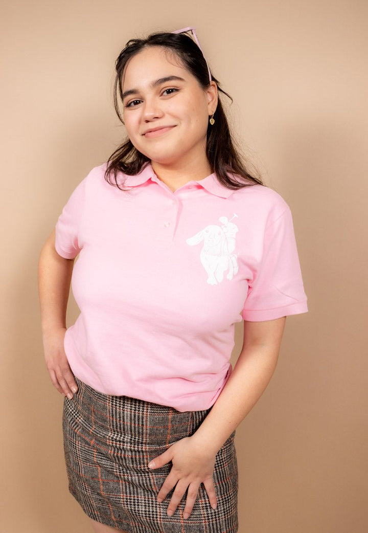 long & low polo women’s polo | pink - bean goods